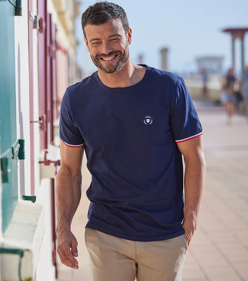 T-shirt Homme Supporter Marine - Blason