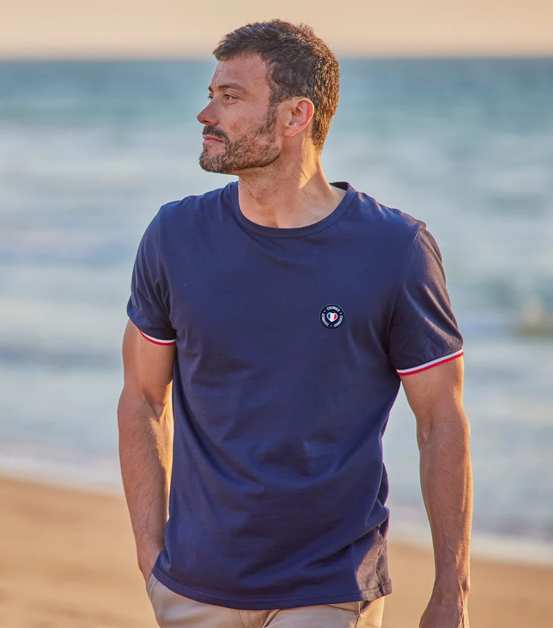 T-shirt Homme Supporter Marine - Blason