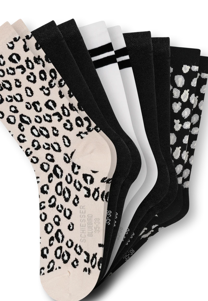 Socken Damen 5er-Pack Bunt - Bluebird