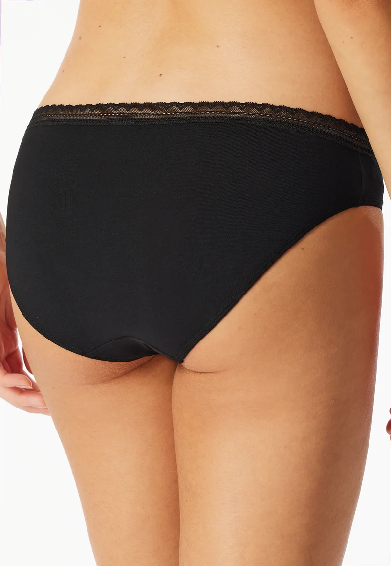 Slip mit Spitze 3er-Pack Schwarz - Modern Multipacks