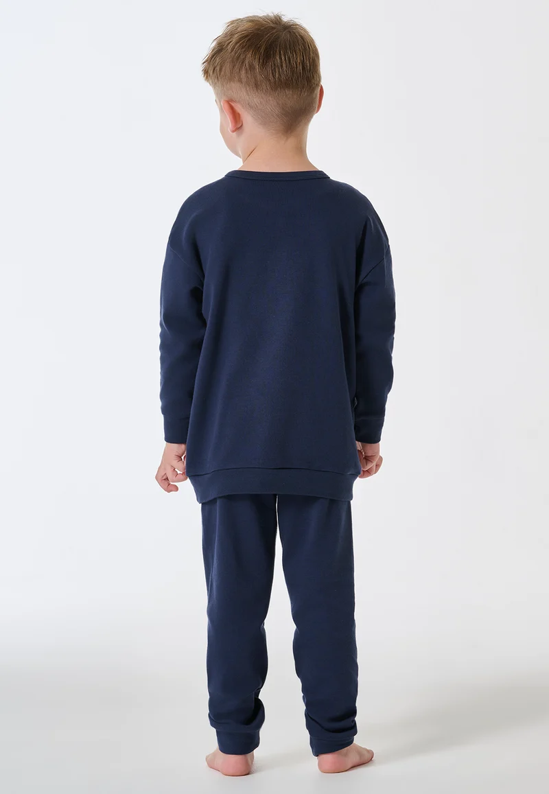 Schlafanzug mit Bündchen Dunkelblau - Kids Nightwear