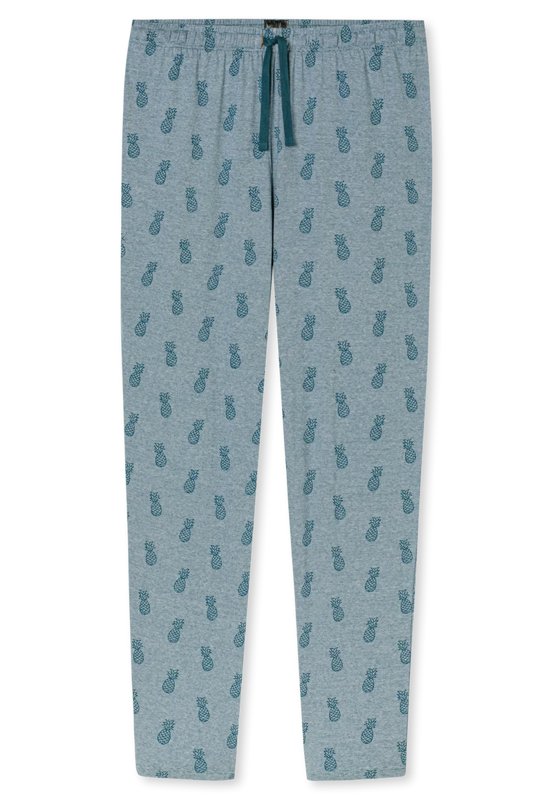 Schlafanzug Petrol/Blau gemustert - 95/5