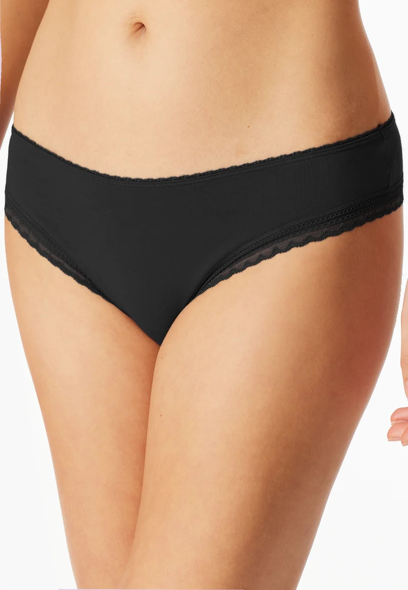 Brazilian Slip mit Spitze 3er-Pack Blau/Schwarz - Modern Multipacks
