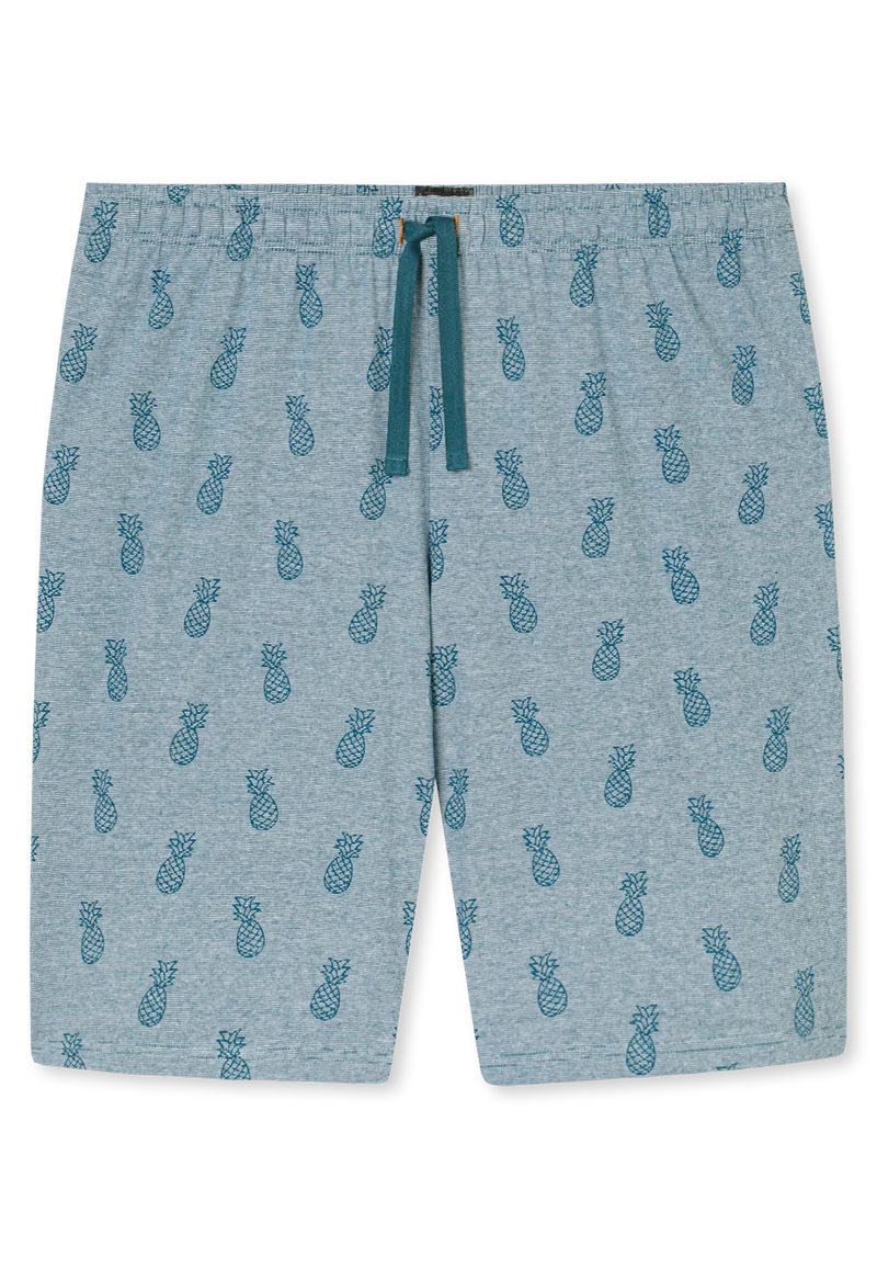 Schlafanzug kurz Blau gemustert - 95/5