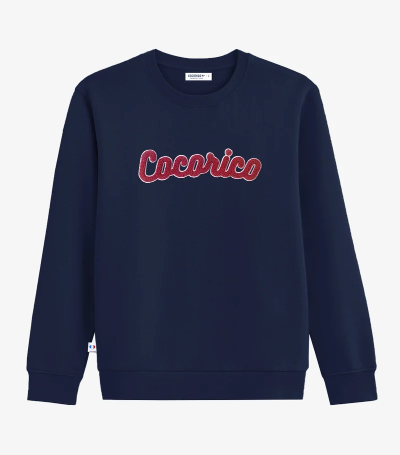 Sweat Homme Marine - Cocorico Bouclette