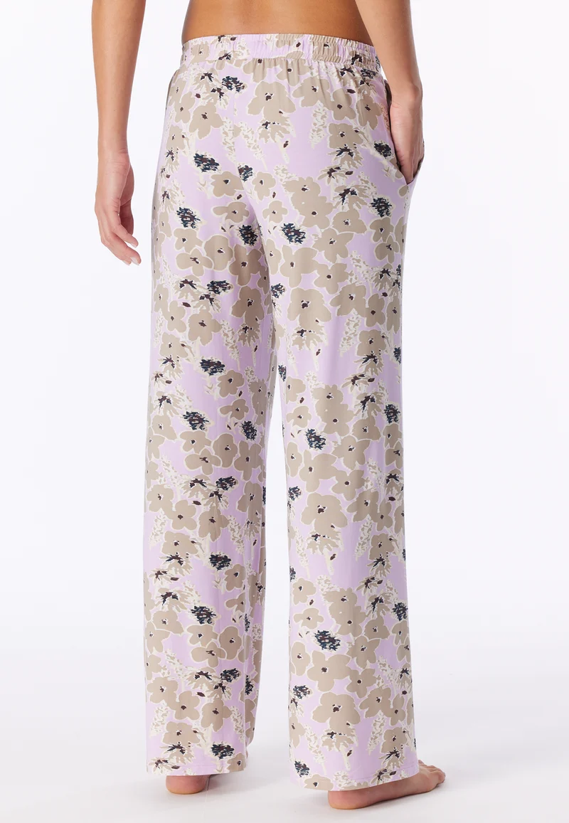 Hose Flieder/Beige gemustert - Mix+Relax