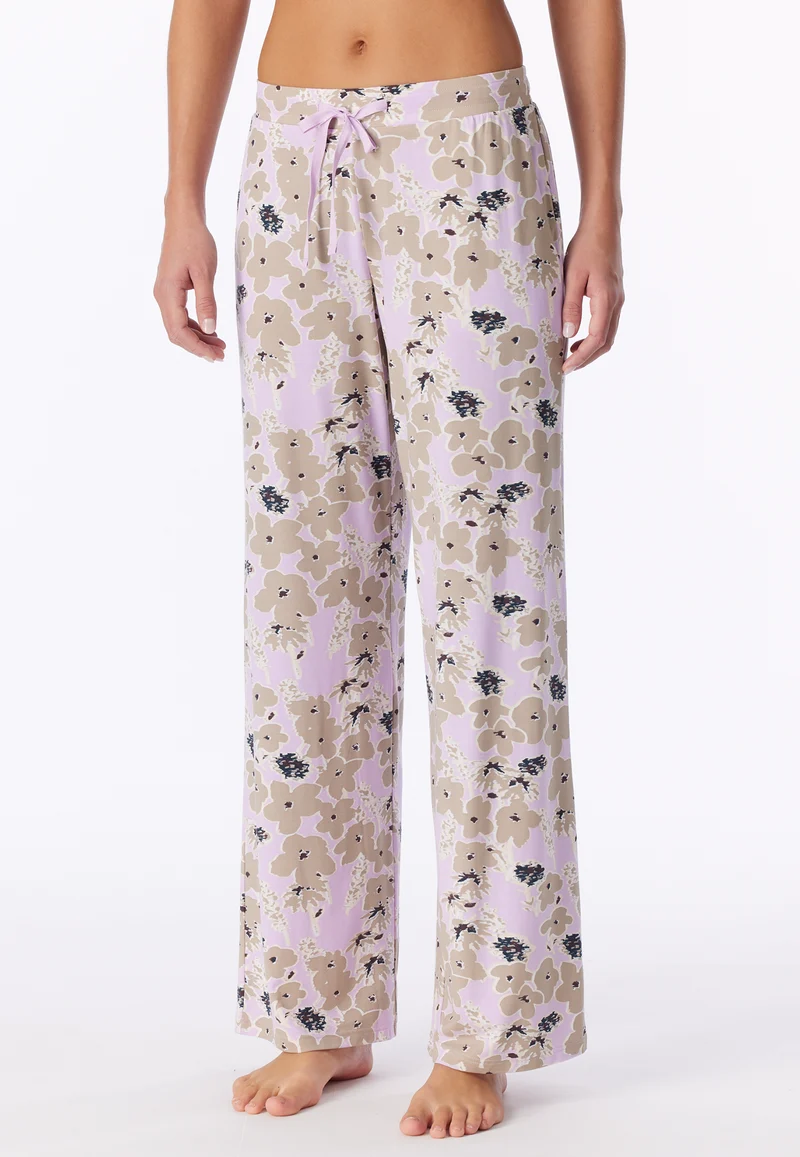 Hose Flieder/Beige gemustert - Mix+Relax