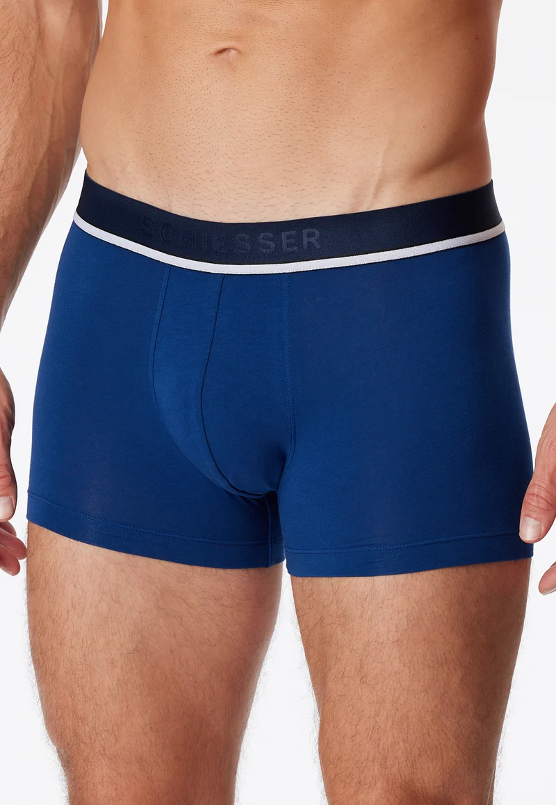 Enge Boxershorts 3er-Pack Blau/Schwarz - 95/5
