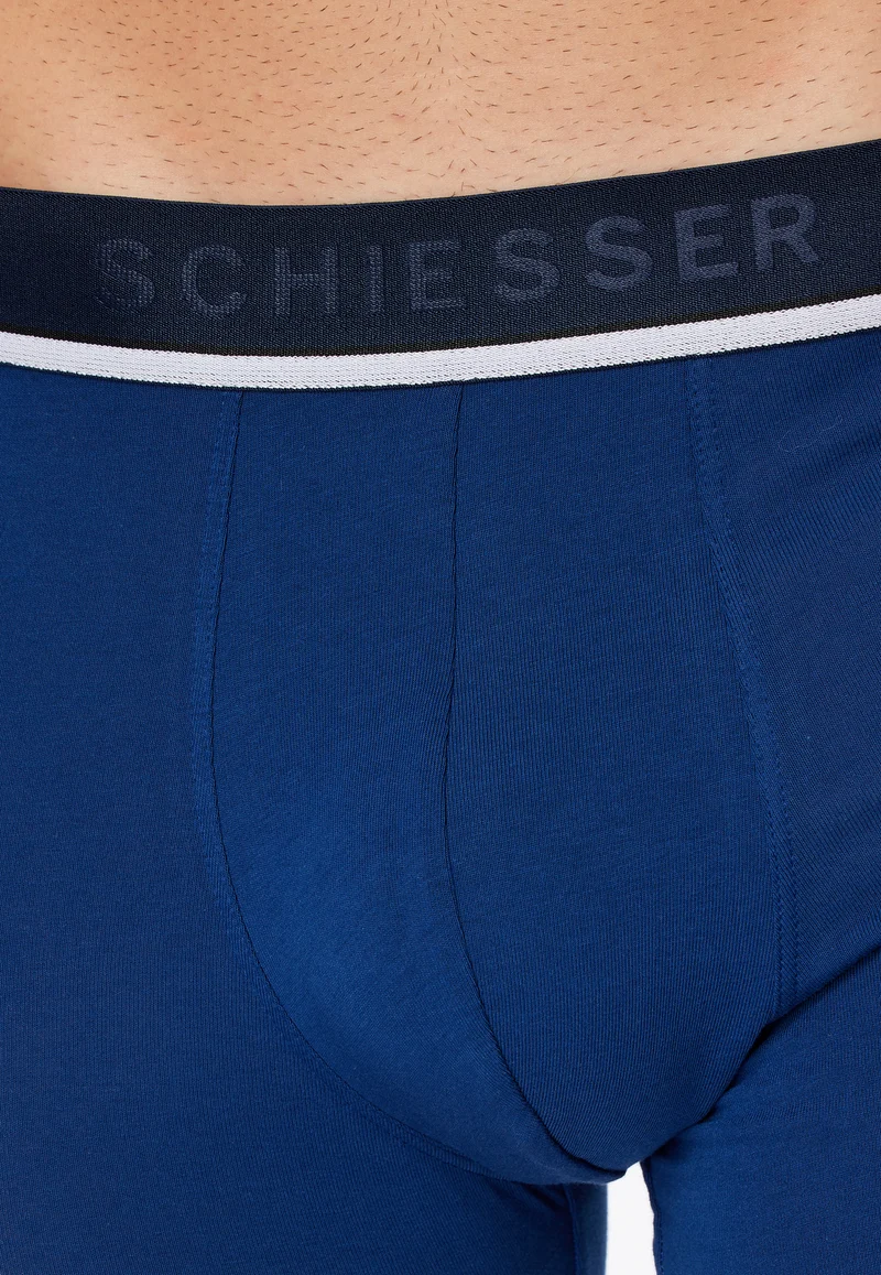 Enge Boxershorts 3er-Pack Blau/Schwarz - 95/5