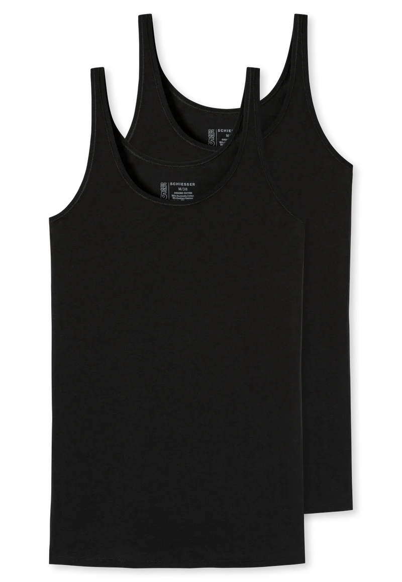 Unterhemd 2er-Pack Schwarz - 95/5