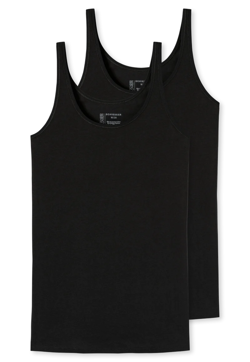 Unterhemd 2er-Pack Schwarz - 95/5