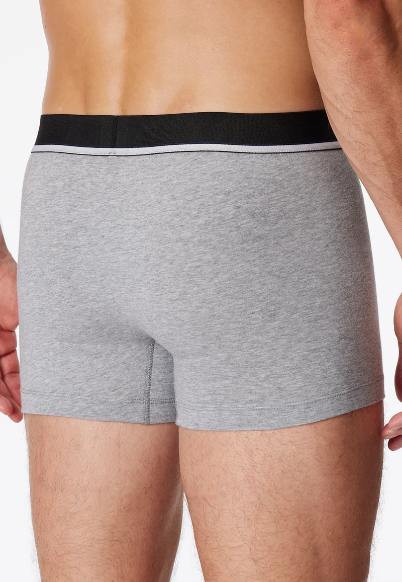 Enge Boxershorts 3er-Pack Grau/Schwarz - 95/5