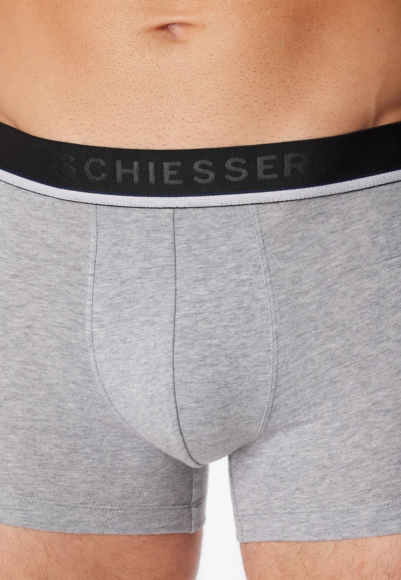 Enge Boxershorts 3er-Pack Grau/Schwarz - 95/5