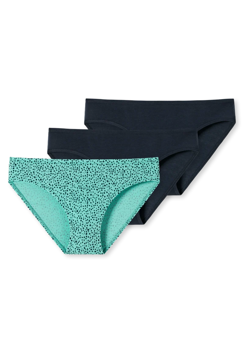 Slip 3er-Pack Dunkelblau/Blau - 95/5