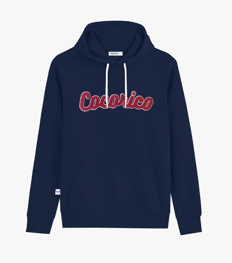 Sweat à capuche Homme Marine - La Bouclette
