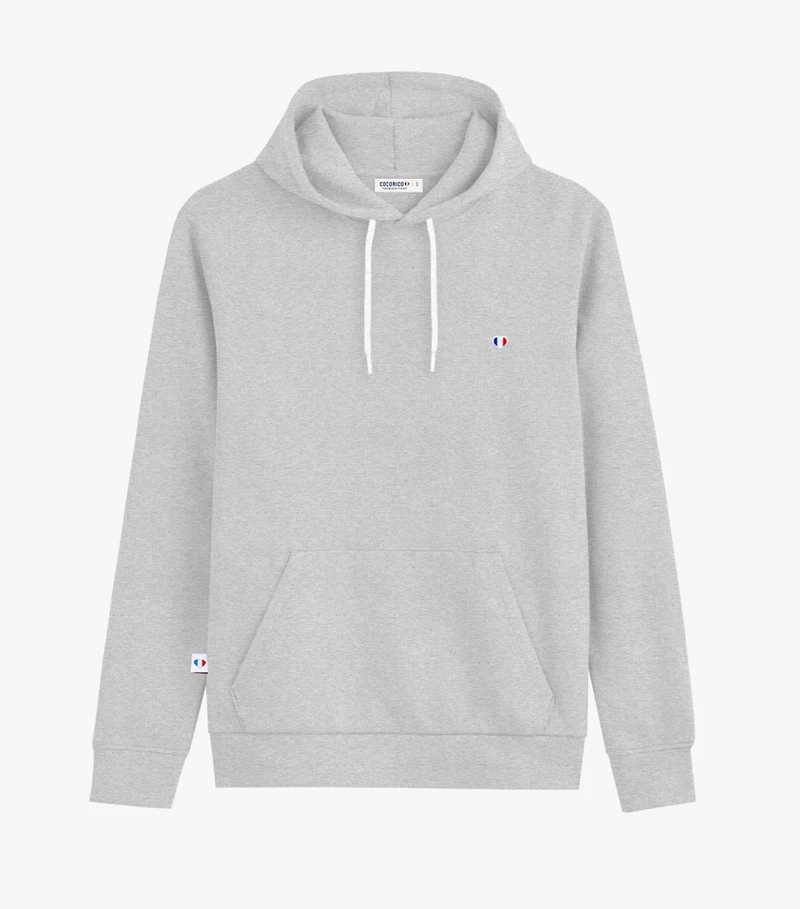 Sweat à capuche Femme Gris - Iconique