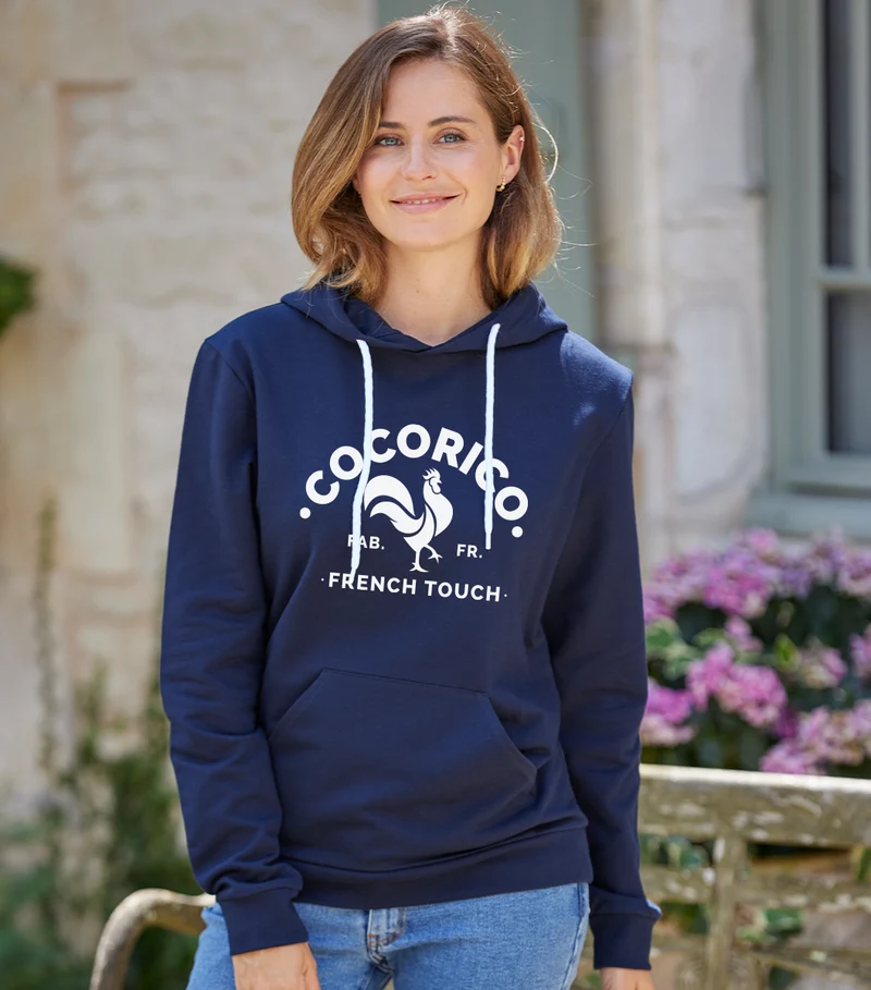 Sweat à capuche Femme Marine - Coq Français