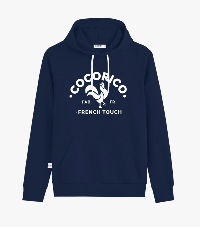 Sweat à capuche Femme Marine - Coq Français
