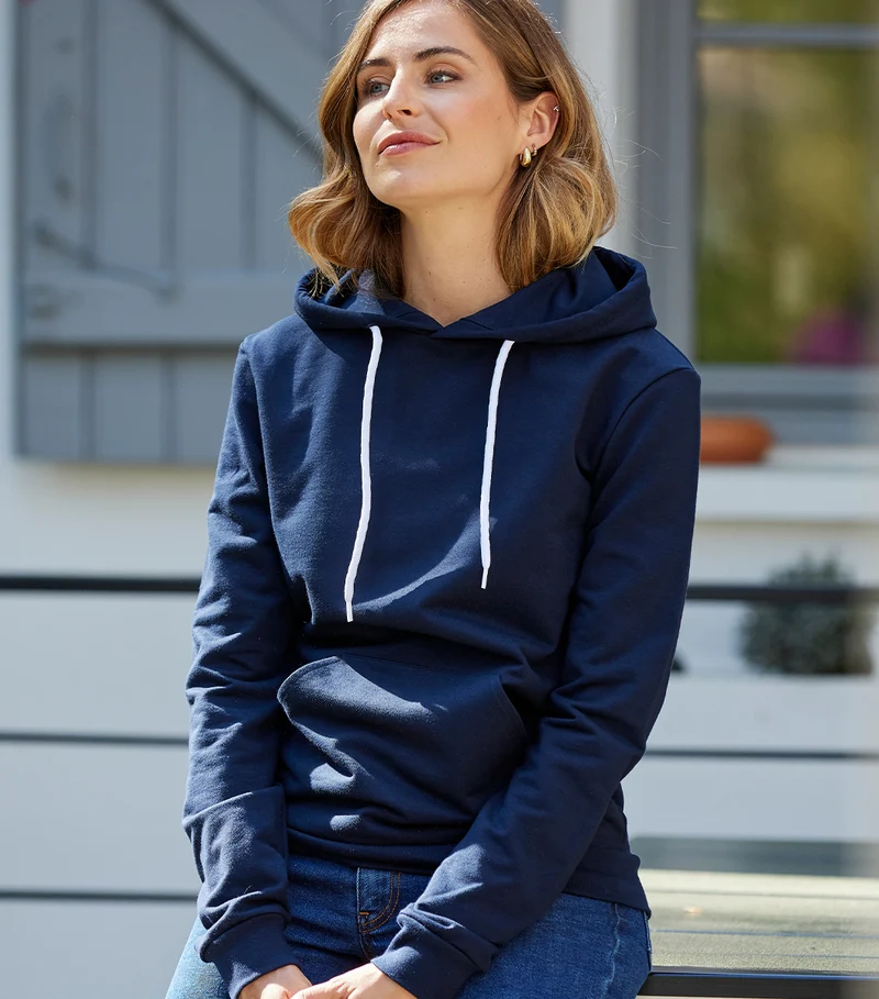 Sweat à capuche Femme Marine - Intemporel