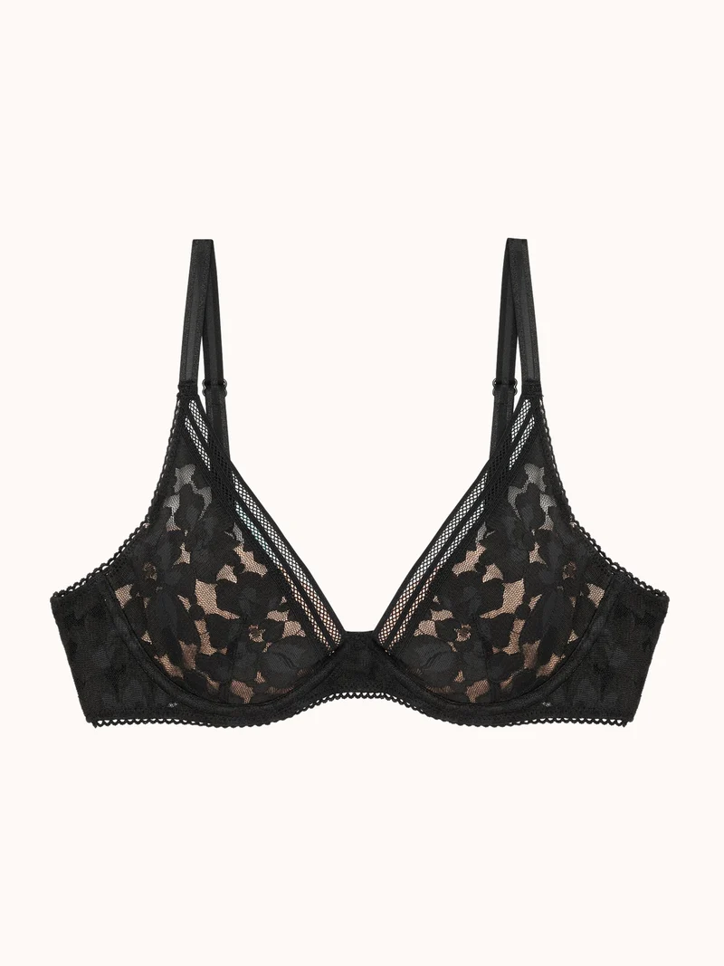 GARDENIA | SOUTIEN-GORGE PLONGEANT À ARMATURES À COQUES
