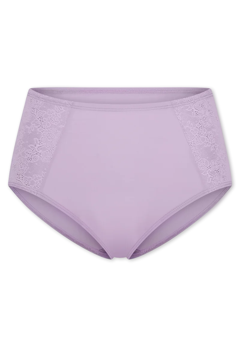 High Waist Slip mit Spitze Flieder - Air