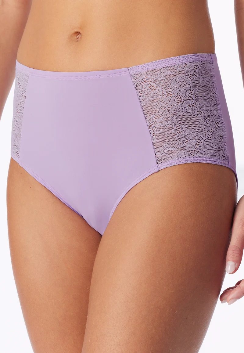 High Waist Slip mit Spitze Flieder - Air