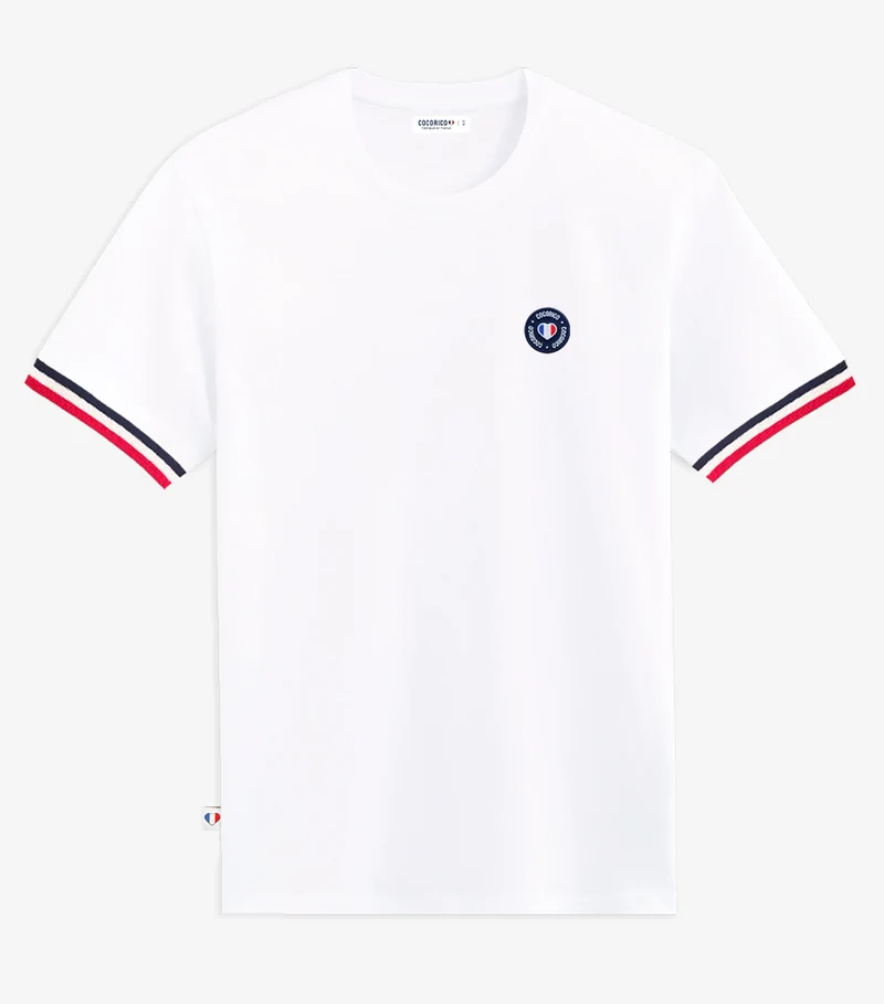 T-shirt Homme Supporter Blanc - Blason