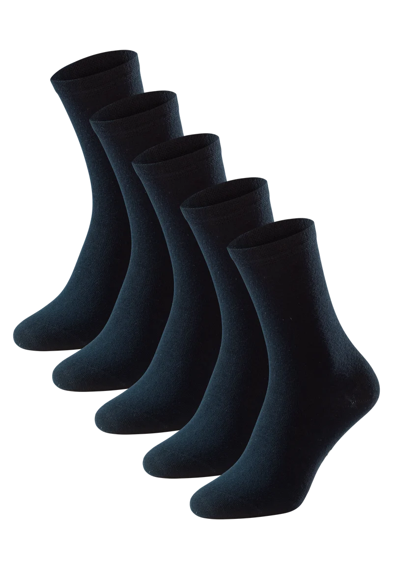 Socken Damen 5er-Pack Dunkelblau - Bluebird