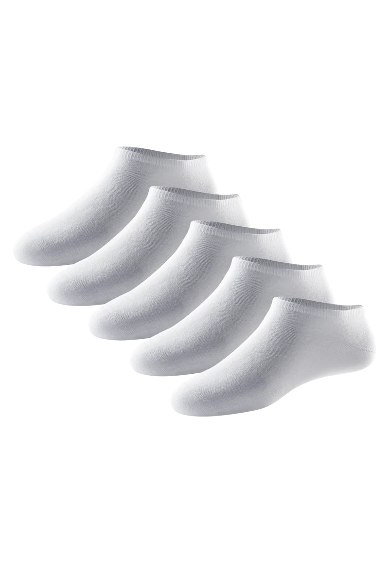 Socken Damen 5er-Pack Weiss - Bluebird