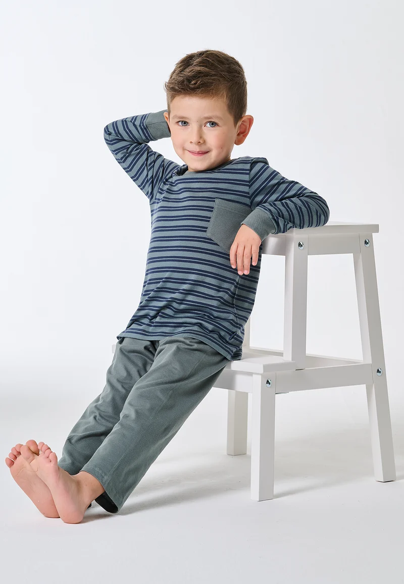 Schlafanzug Blau gestreift - Kids Nightwear