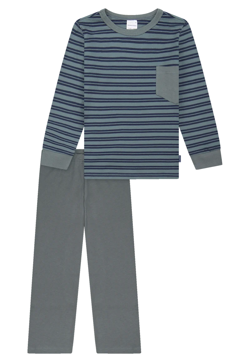 Schlafanzug Blau gestreift - Kids Nightwear