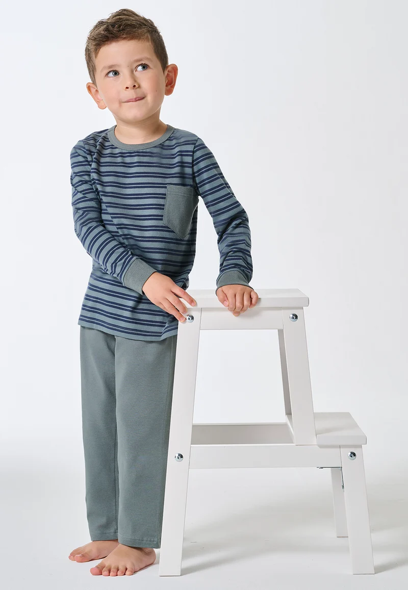 Schlafanzug Blau gestreift - Kids Nightwear