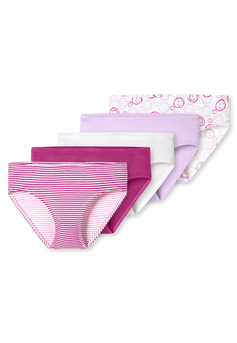 Slip 5er-Pack Pink gemustert - 95/5