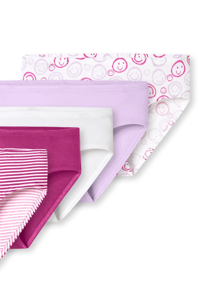 Slip 5er-Pack Pink gemustert - 95/5