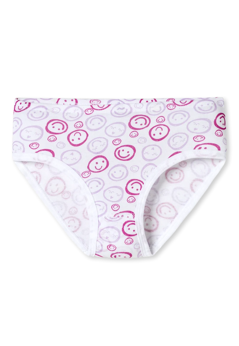 Slip Feinripp 3er-Pack Pink/Weiss - Fine Rib