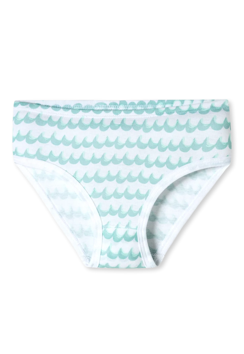 Slip Feinripp 3er-Pack Blau/Weiss - Fine Rib