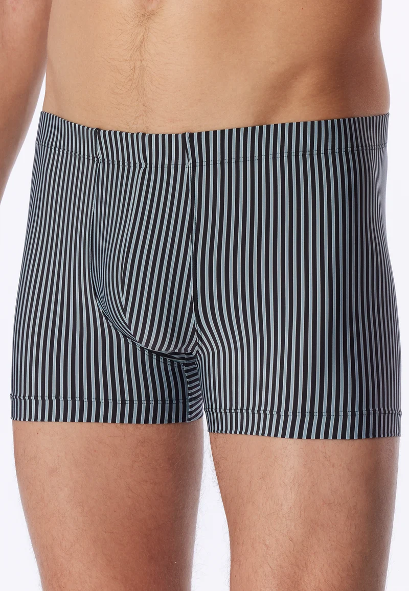 Enge Boxershorts Schwarz/Weiss gestreift - Pure Micro