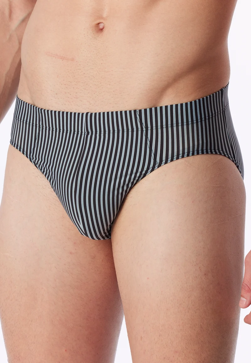 Slip Schwarz/Weiss gestreift - Pure Micro