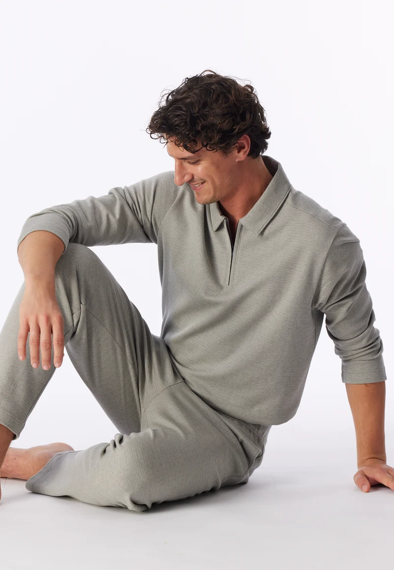 Hose Feinripp Grau - Mix+Relax