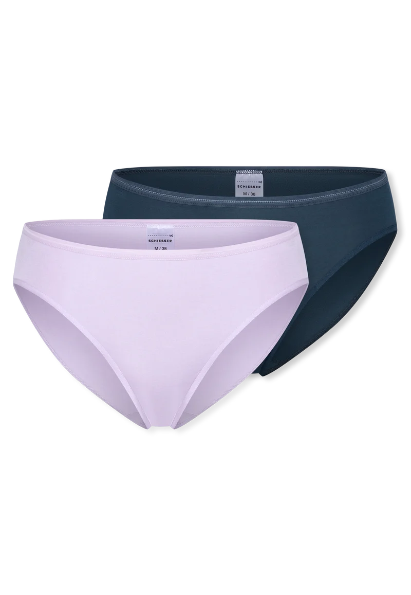 Slip 2er-Pack Flieder/Dunkelblau - Modal Essentials