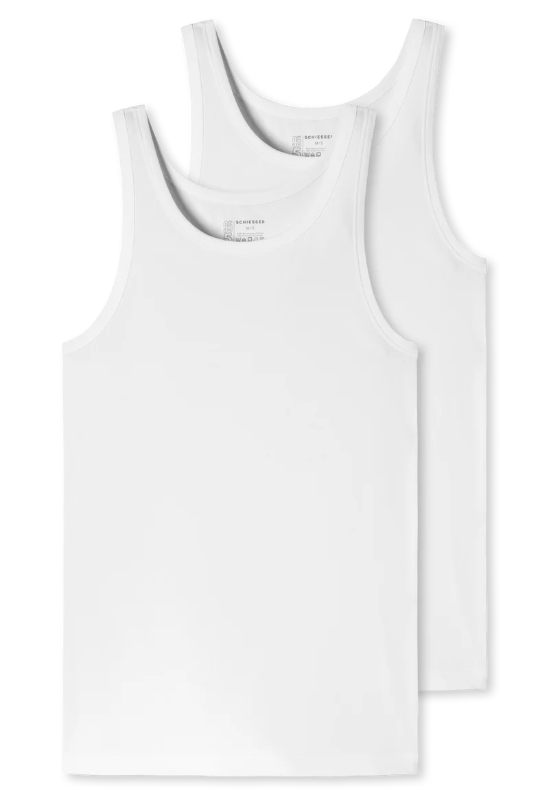 Tank Top 2er-Pack Weiss - 95/5