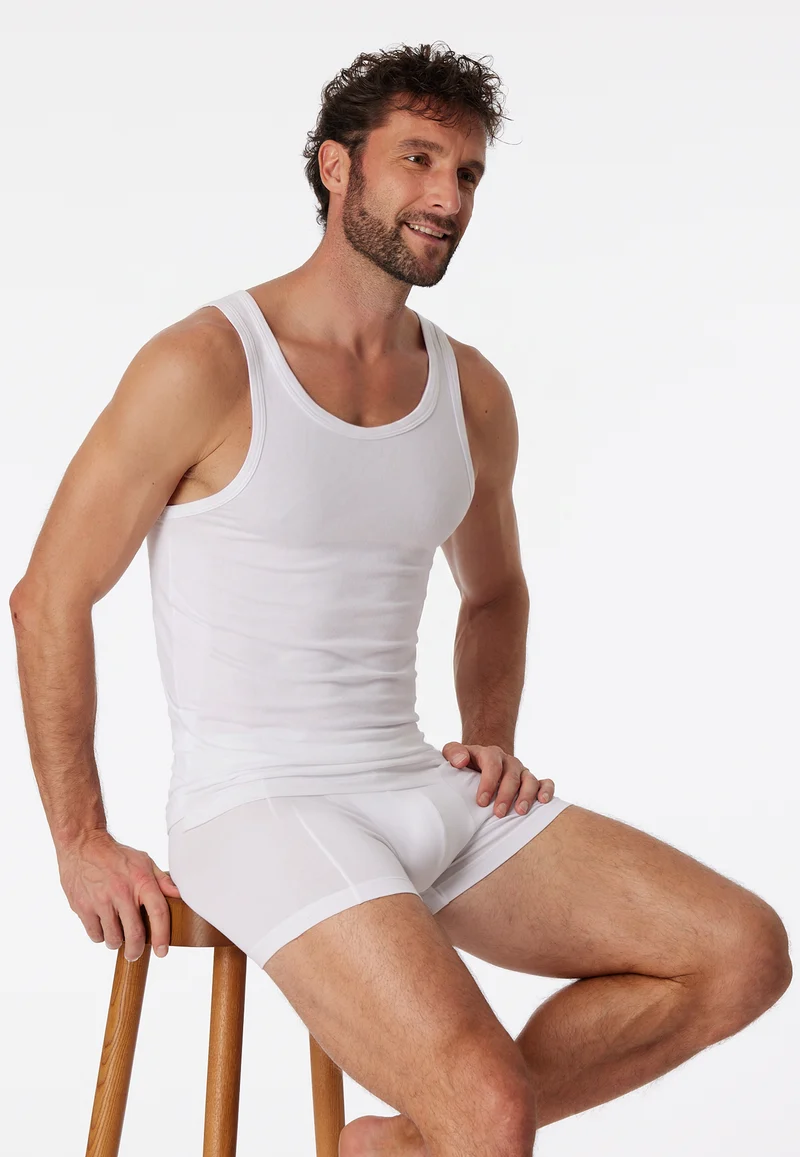 Tank Top 2er-Pack Weiss - 95/5