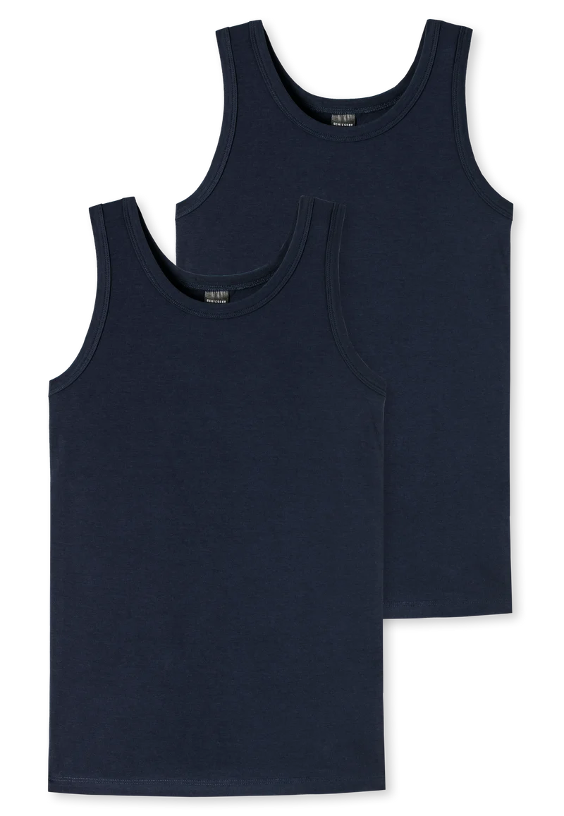 Tank Top 2er-Pack Dunkelblau - 95/5