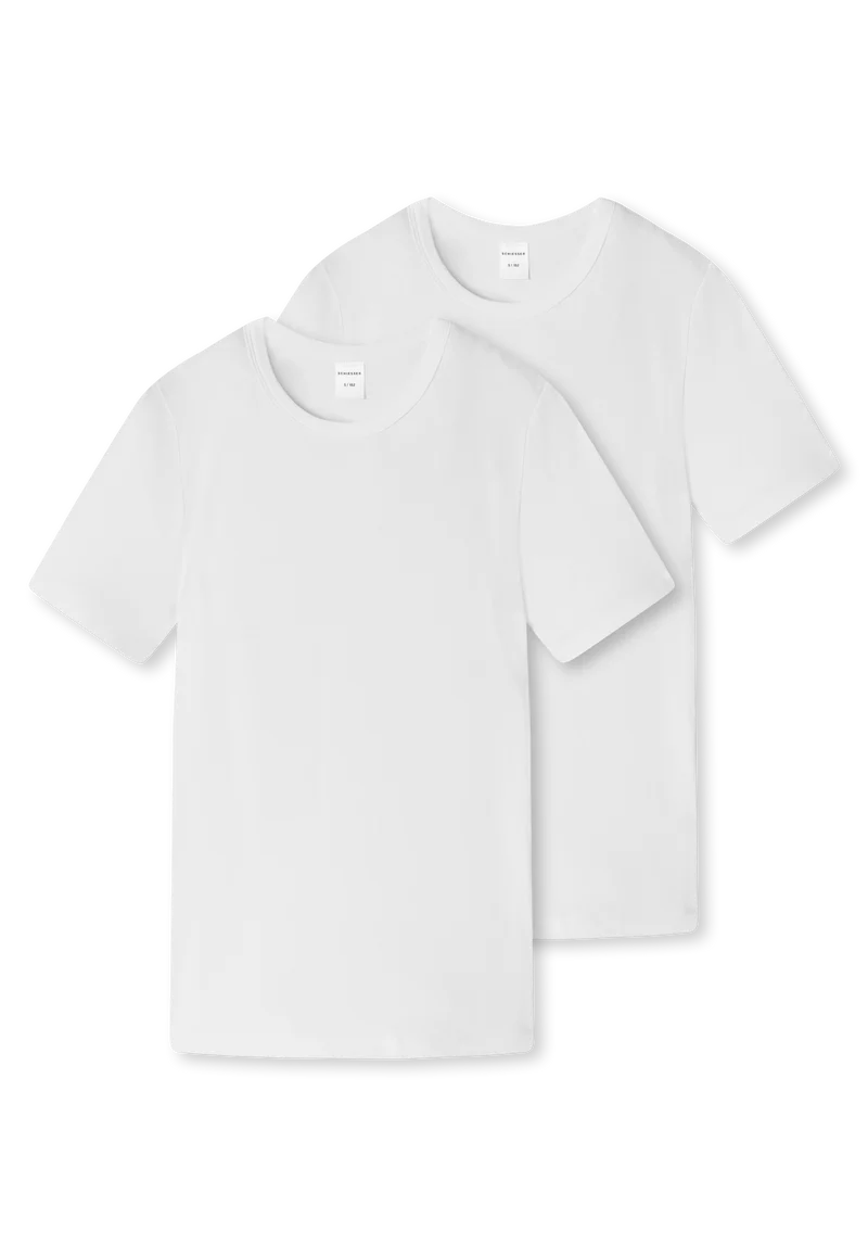 T-Shirt 2er-Pack Weiss - 95/5
