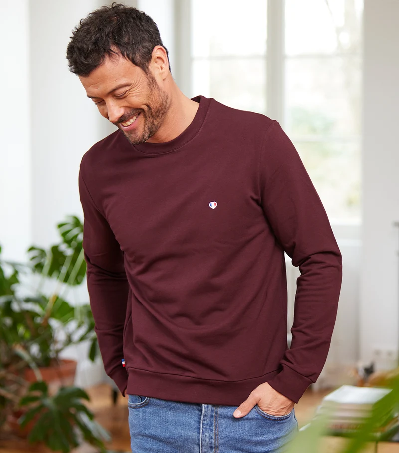 Sweat Homme Bordeaux - Iconique