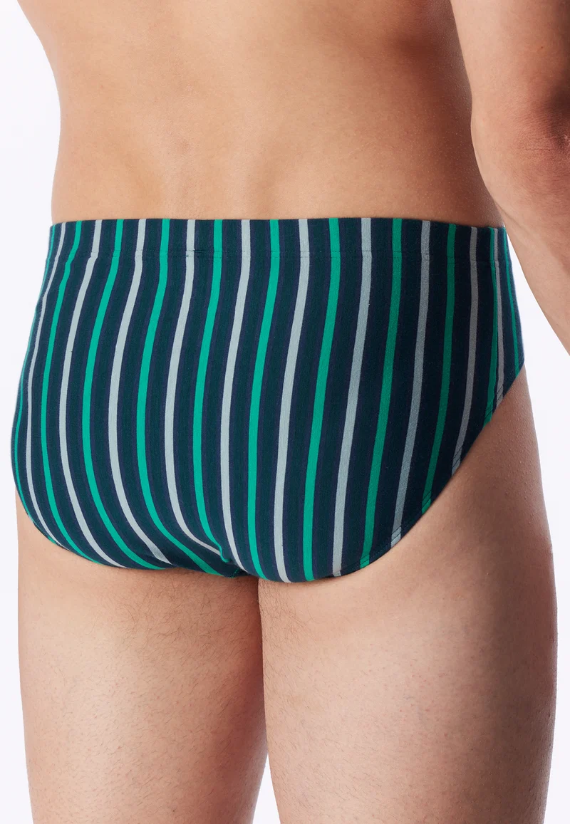 Slip Grün/Blau gestreift - 95/5