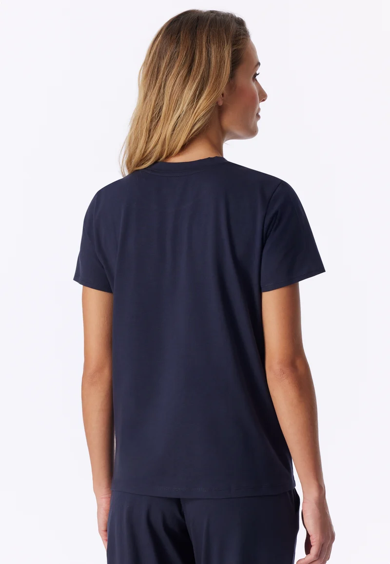 T-Shirt Dunkelblau - Mix+Relax