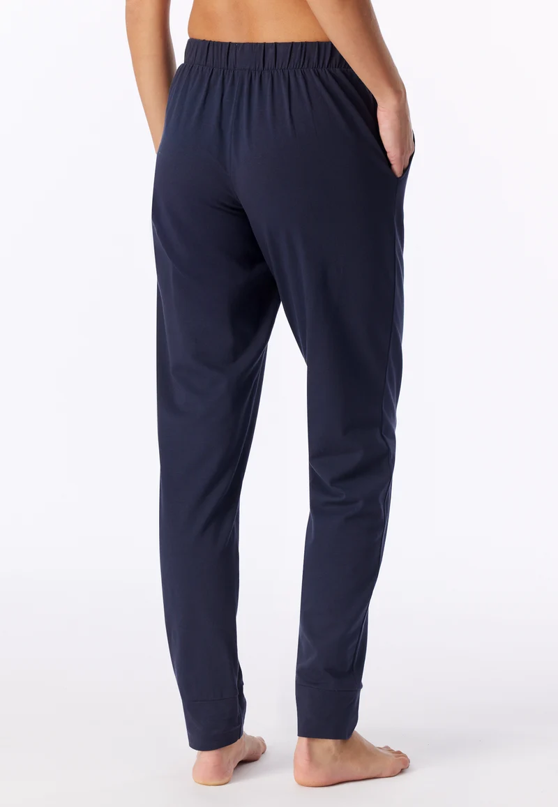 Hose mit Bündchen Dunkelblau - Mix+Relax