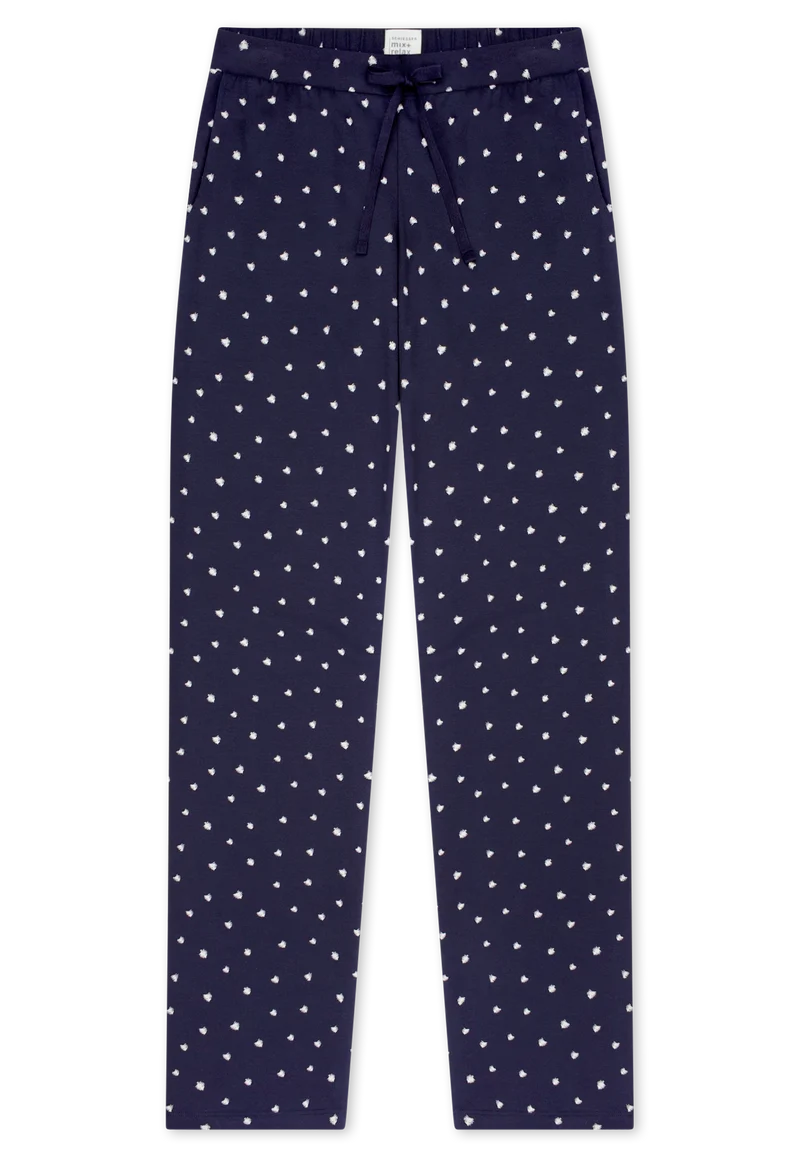 Hose Dunkelblau/Weiss gemustert - Mix+Relax
