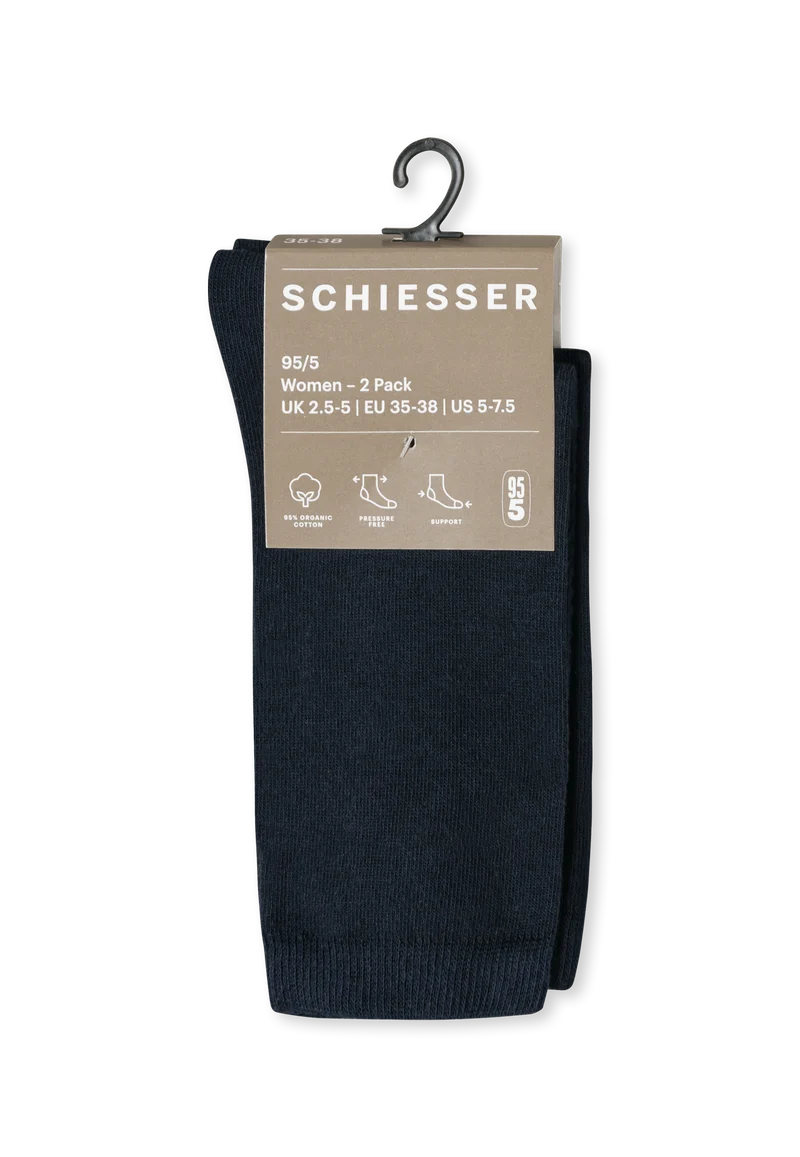 Socken Damen 2er-Pack Blau - 95/5